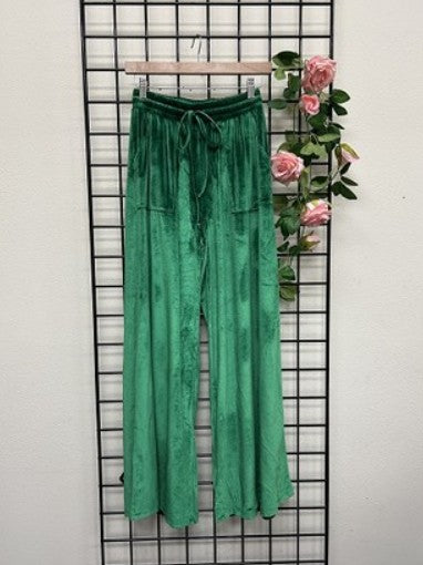 Opulent Flow Wide Leg Velvet Pants