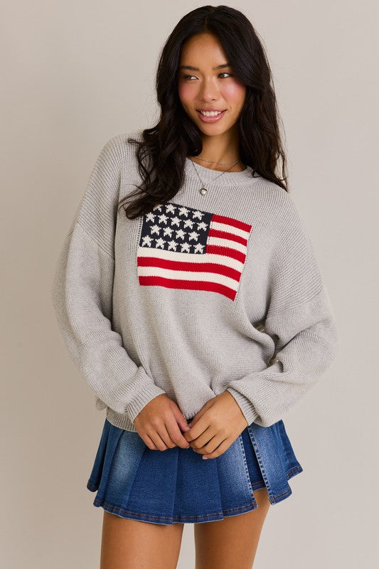 Round Neck Over Sized Sweater Top