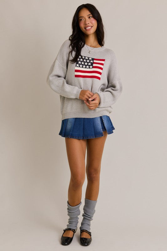 Round Neck Over Sized Sweater Top