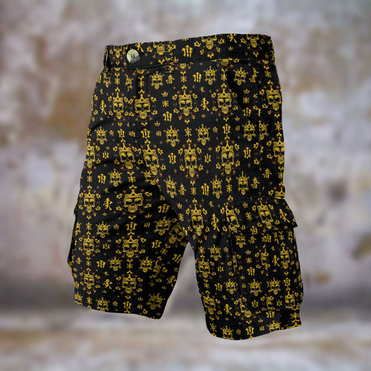 **Sale** Munsieur Men's Cargo Shorts - Durable Denim-Like Fabric, Relaxed Fit