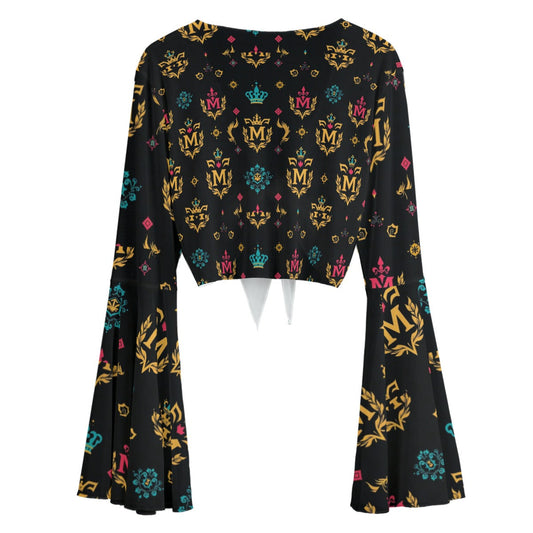 All-Over Print Women's Blouse Munsieur Signature Design