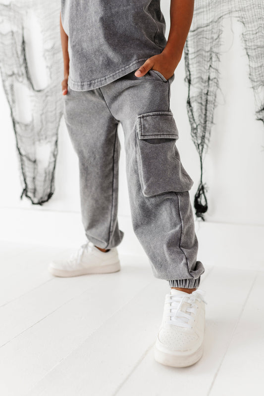 Smoulder | Vintage Cargo Joggers for Kids and Toddlers