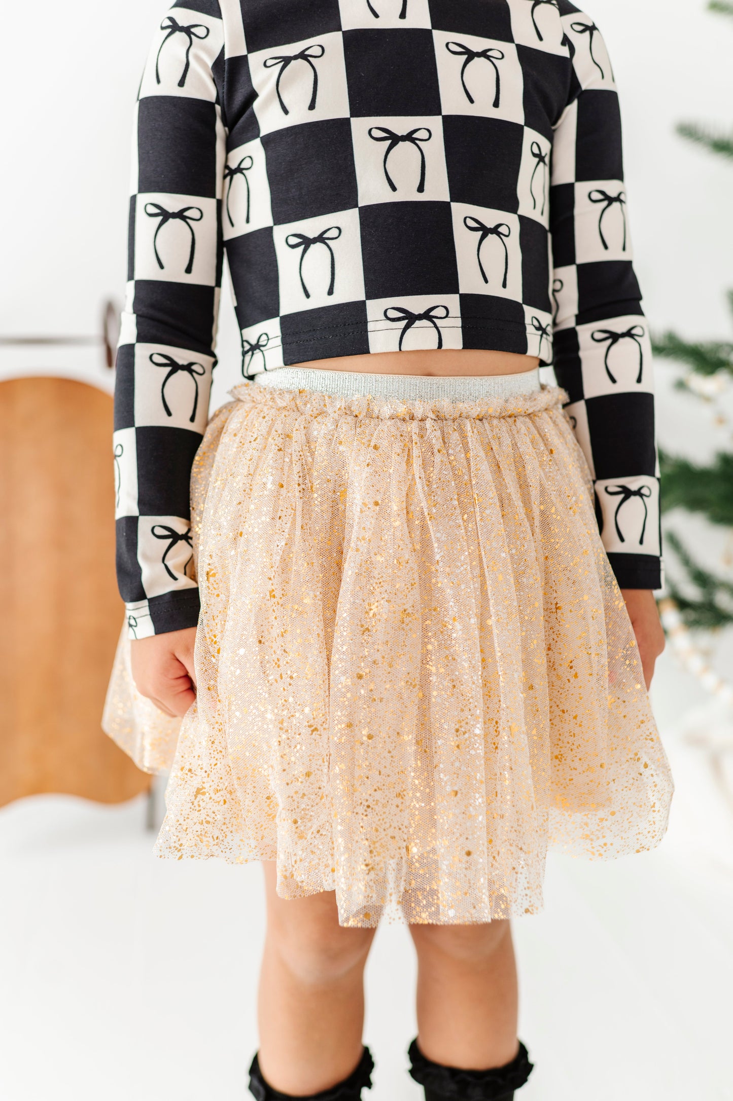 Gold Shimmer | MESH Skort