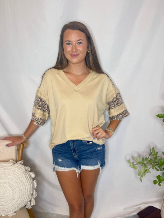 The Leopard French Terry Top