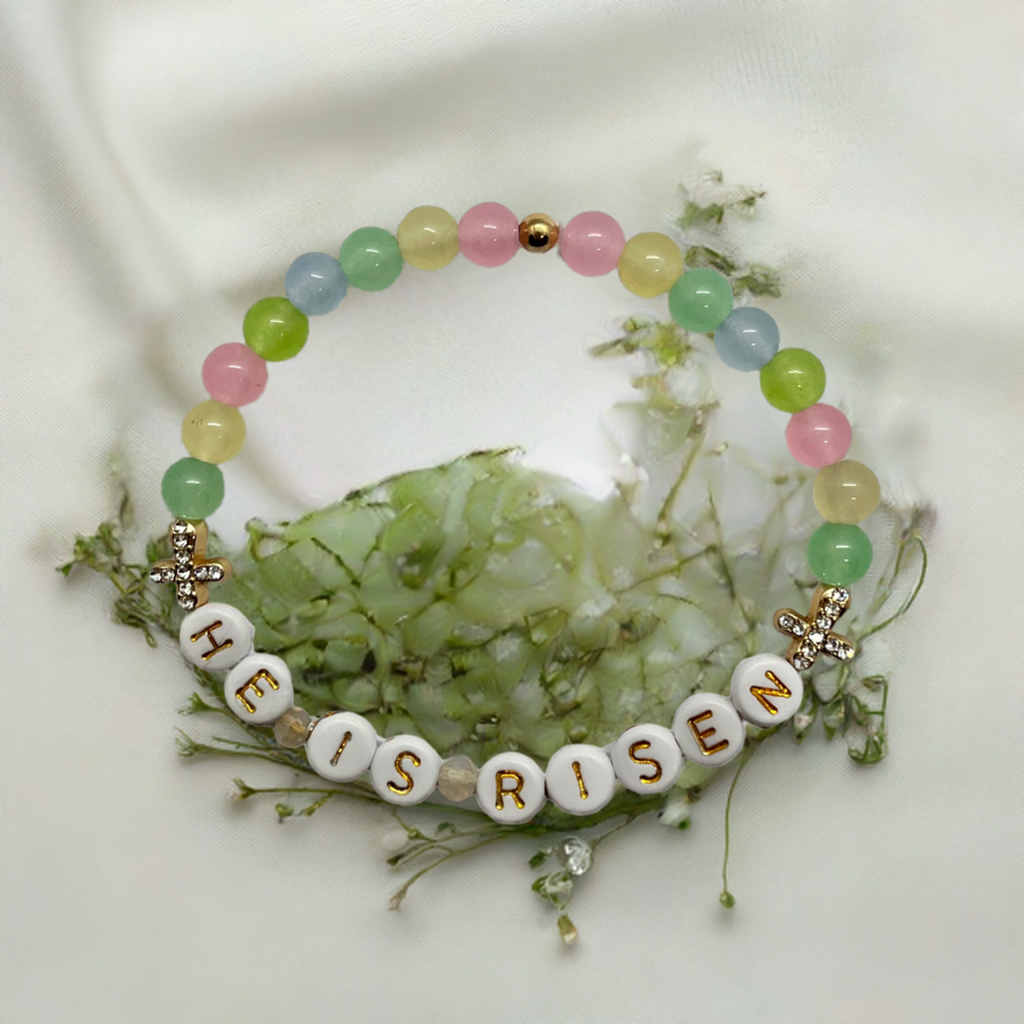 He Is Risen Bead Bracelet – Handmade Christian Jewelry