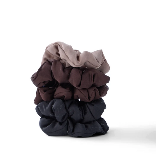 5 Pc Satin Pillow Scrunchie Set