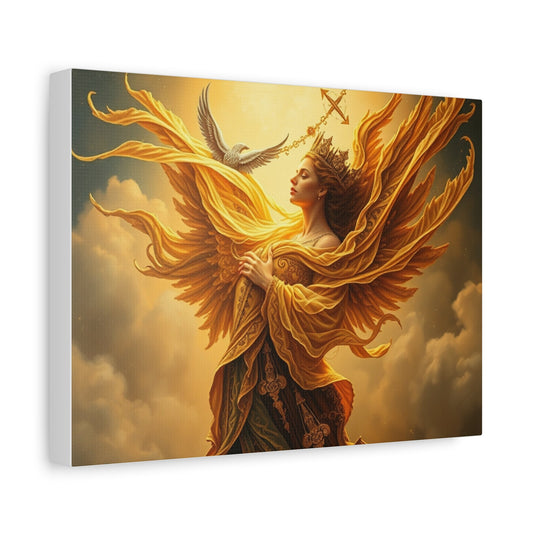 Angelic Canvas Print, Inspirational Wall Art, Home Decor, Gift for Her, Spiritual Art