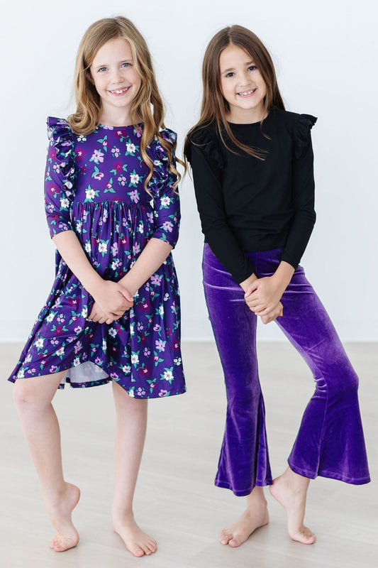 SALE Purple Velvet Bells