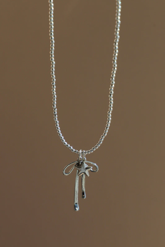 SILVER BEADED CHAIN