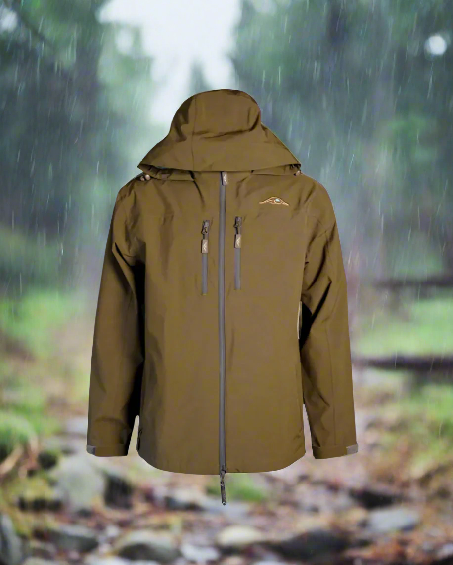 Dark Brown Lightweight Rain Jacket