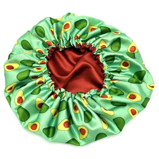 Avocado Satin Bonnet & Scrunchie