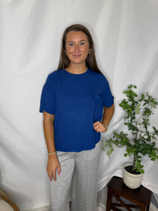 Ribbed Pocket Tee
