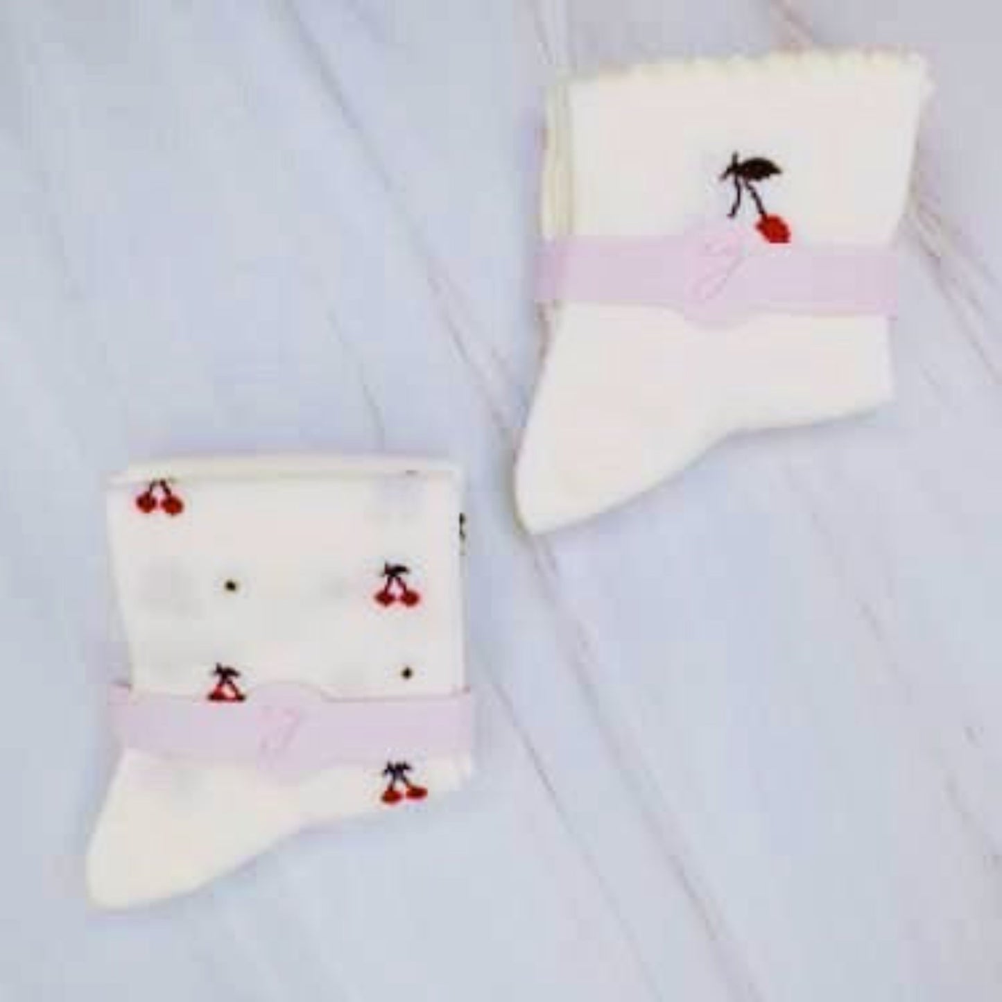 Cherries All Over Sock Set Of 2