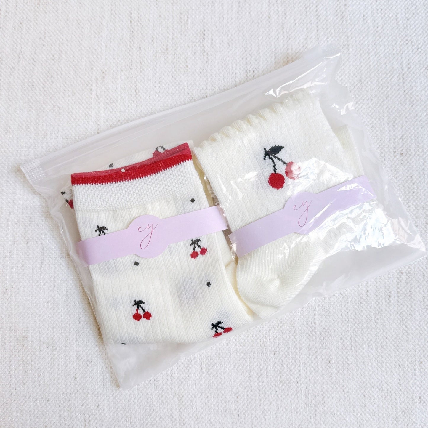 Cherries All Over Sock Set Of 2