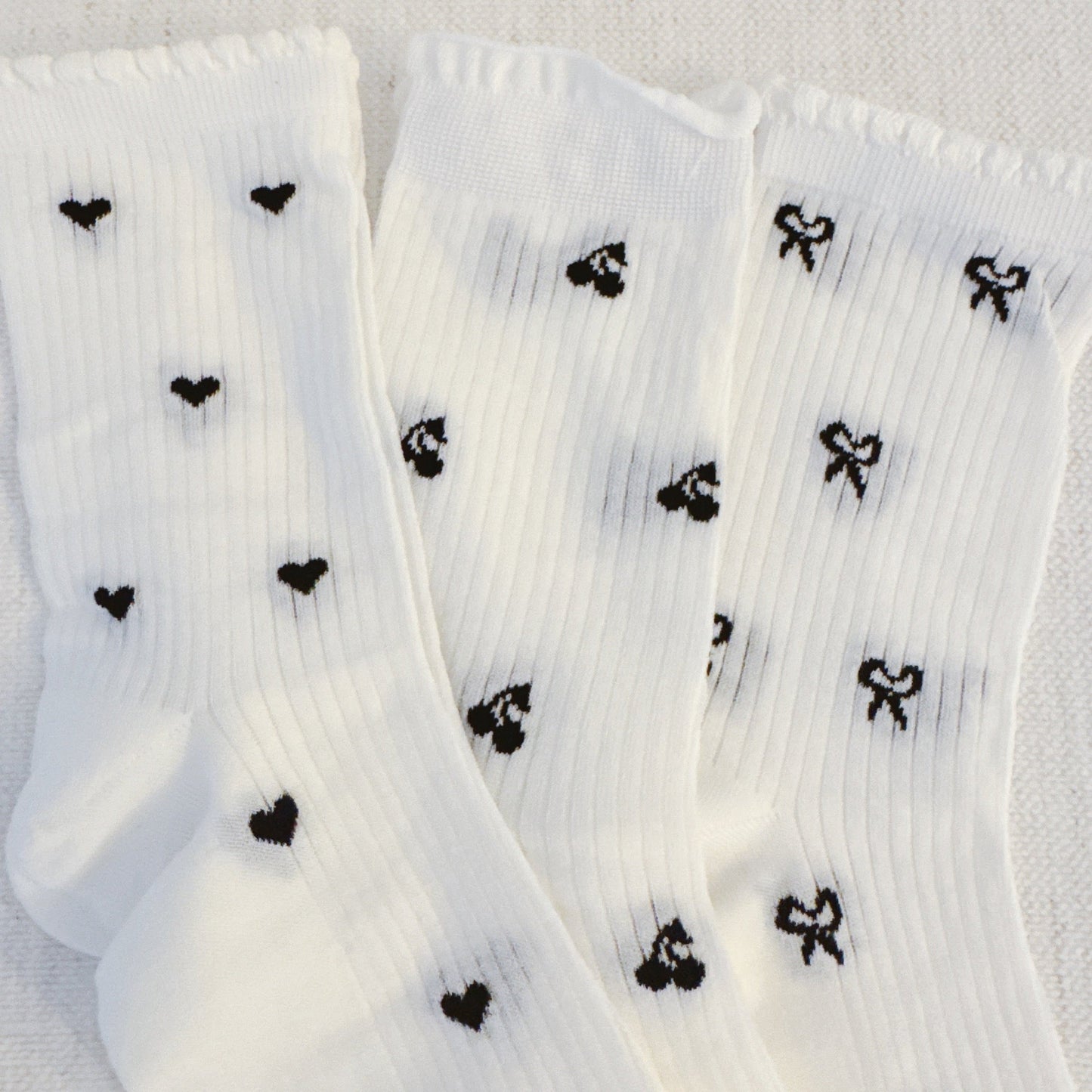 Cherry Cutie Charm Socks Set Of 3