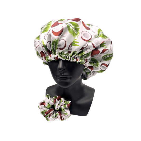Coconut Delight Satin Bonnet & Scrunchie