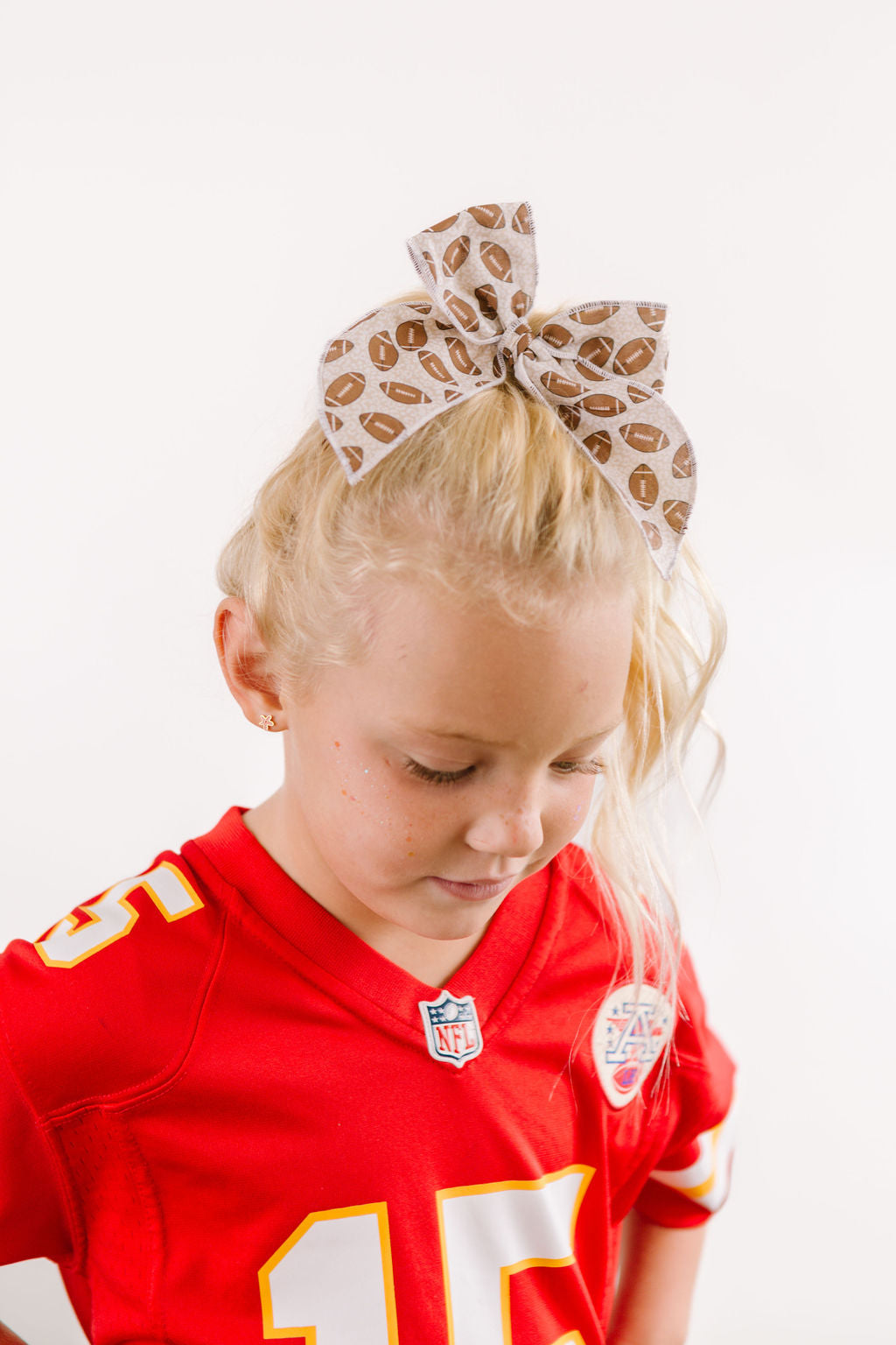 Leopard Football Oversized Game Day Bow