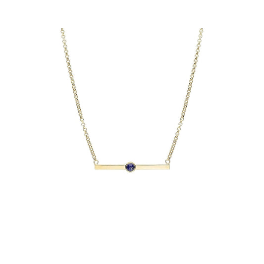 Lapis Bar Necklace
