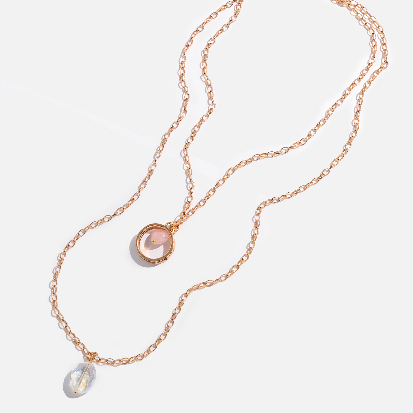 I Welcome Miracles Follow Your Bliss Ring Original Necklace