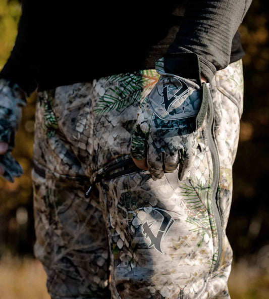 Huntley UPF 30+ Hunting Gloves in Fall Camo