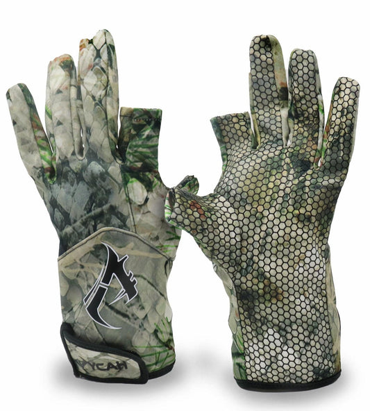 Huntley UPF 30+ Hunting Gloves in Fall Camo