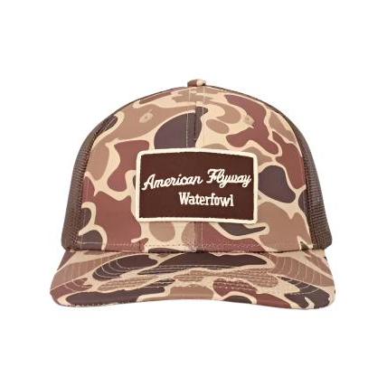 Brown Old School AFW Style w- Brown Patch and Brown Mesh