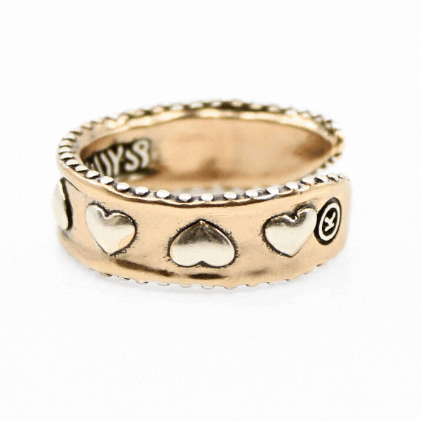 Love Always Hearts Adjustable Ring