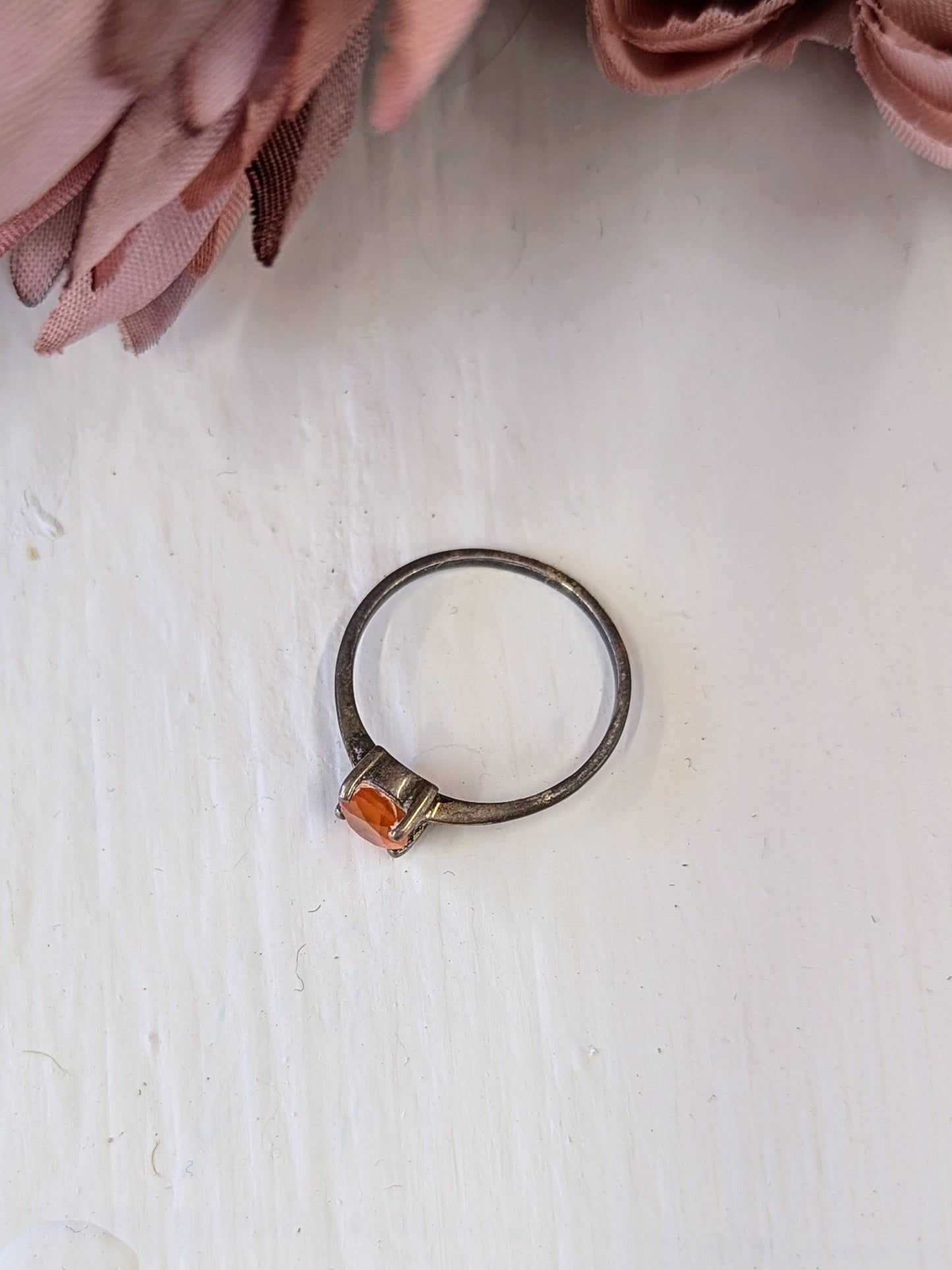 Tarnished Sterling Silver Ring - Size 6