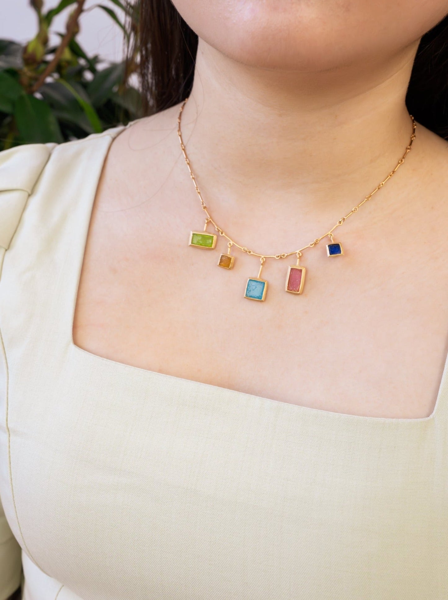 Mosaic Bar Necklace