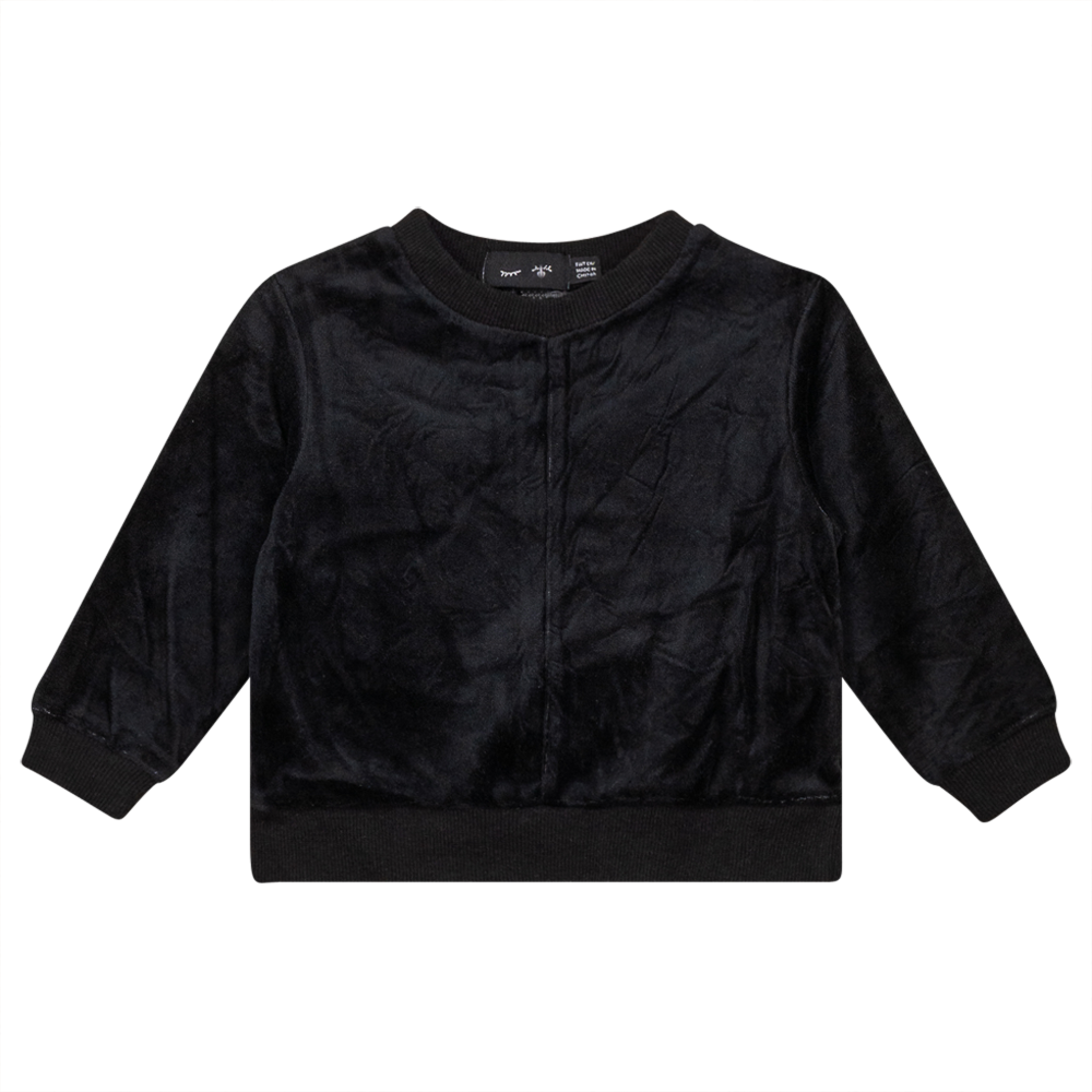Velour And Rib Combo Uni Top