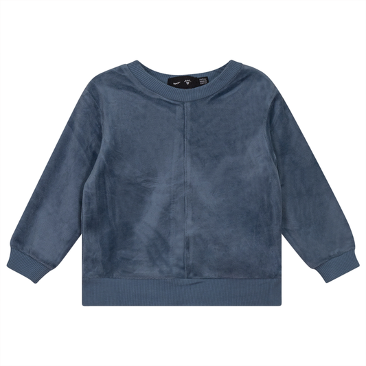 Velour And Rib Combo Uni Top