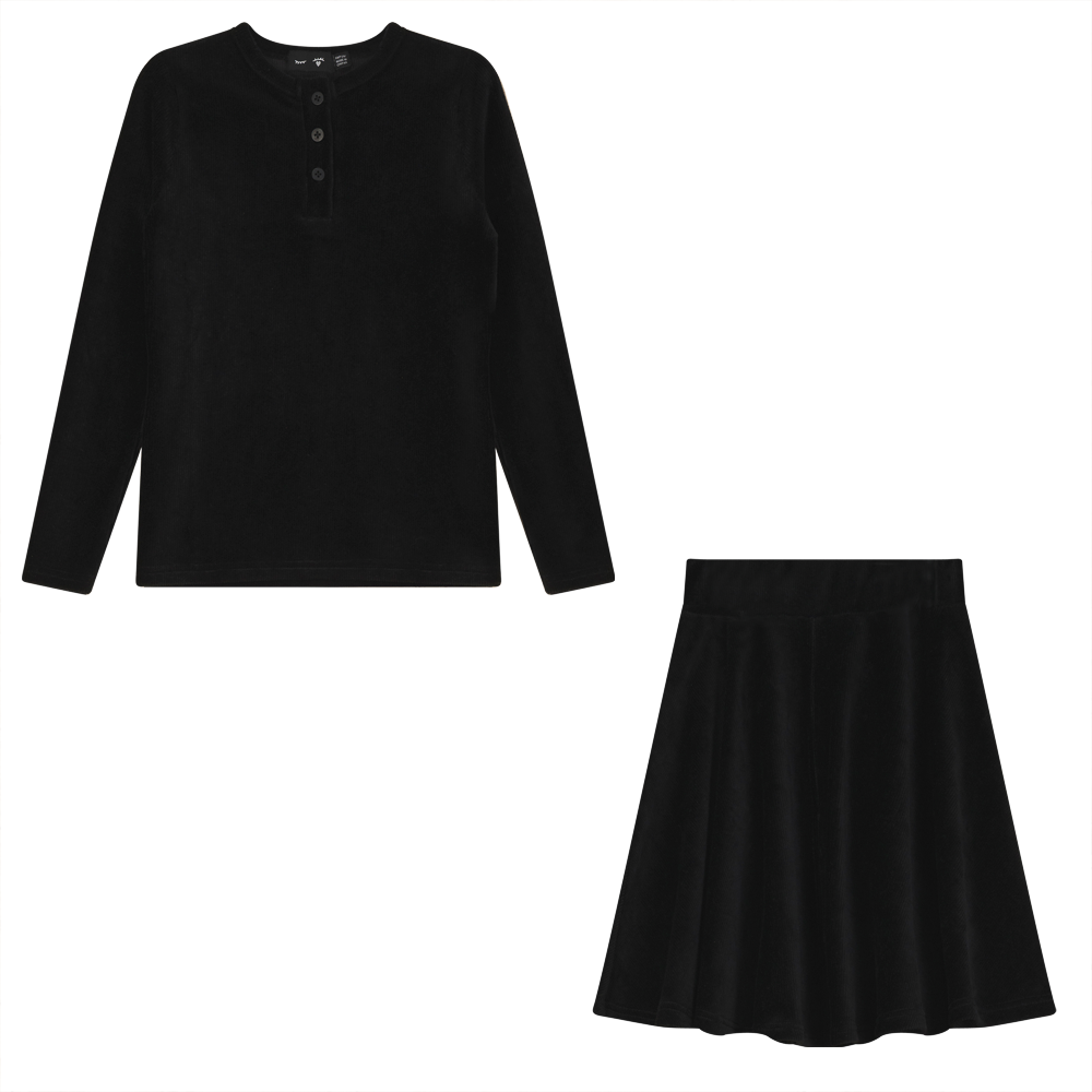 Mini Velour Rib 2 PC Set