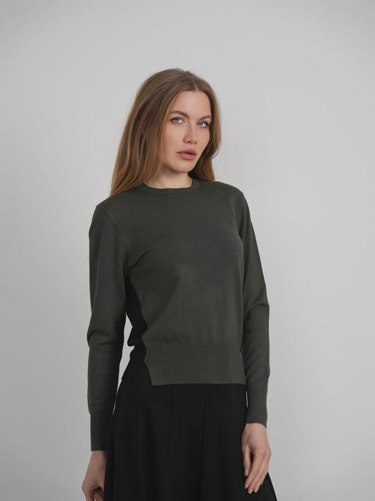 2 Tone Knit Sweater