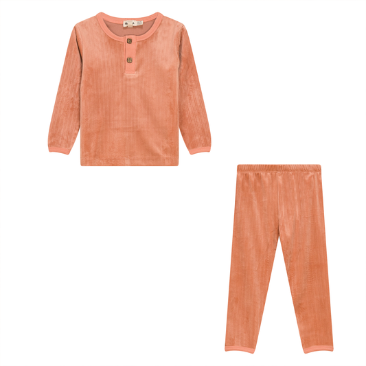 Ribbed Velour 2Pc Set