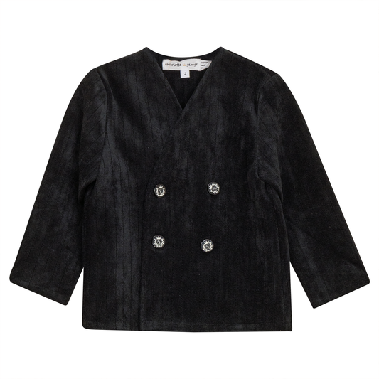 Striped Velour Jacket