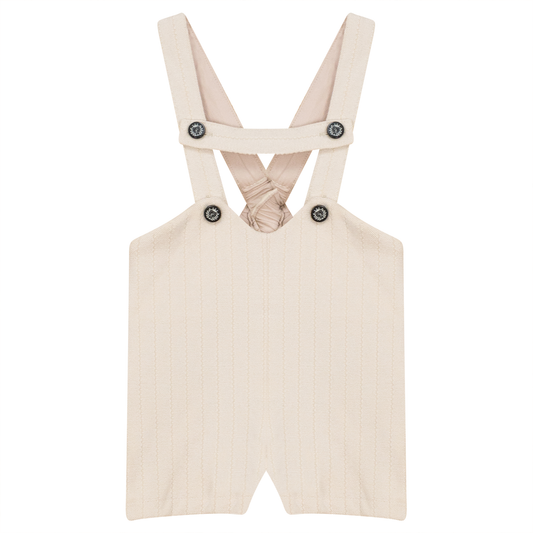 Stripe Velour Overall