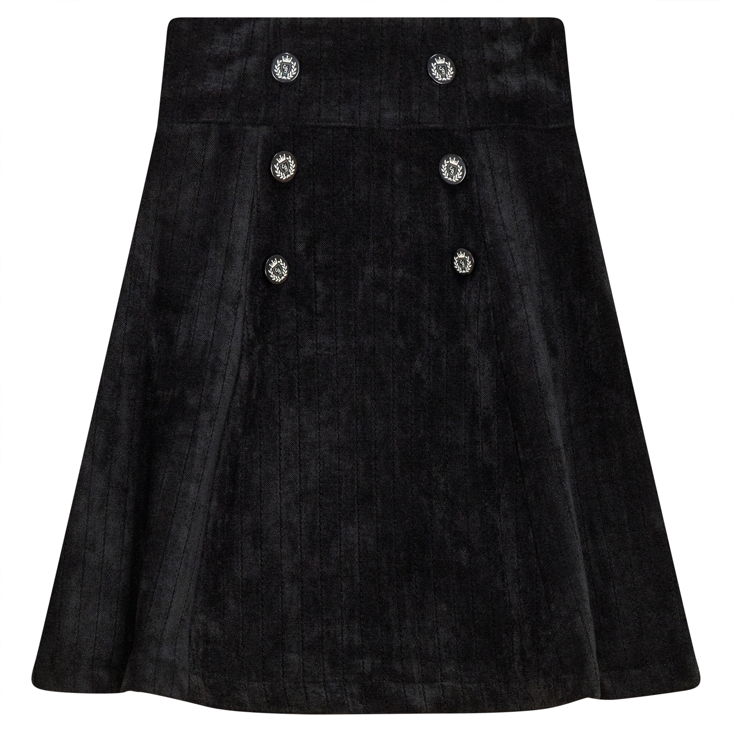Stripe Velour Skirt