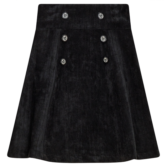Stripe Velour Skirt