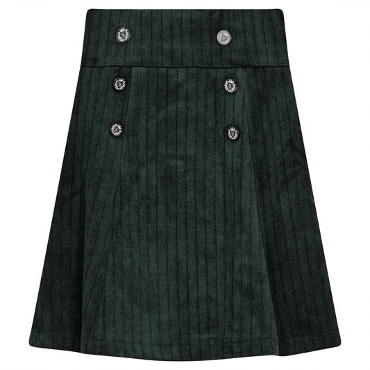 Stripe Velour Skirt