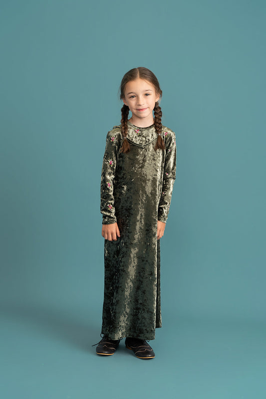 Crushed Velour Maxi Jumper