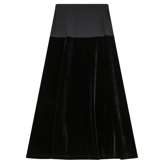 Maternity Velour Maxi Skirt