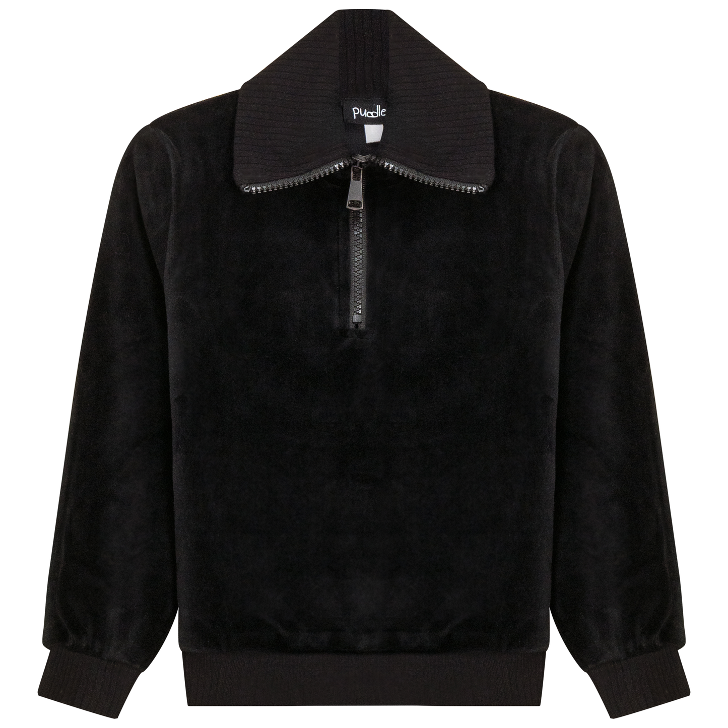 Velour Zip Up Top