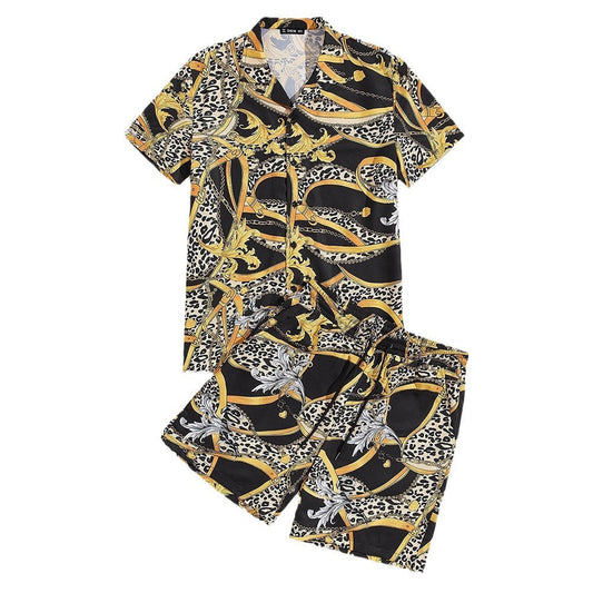 Munsieur Vacay Hawaiian Shorts Set Men's
