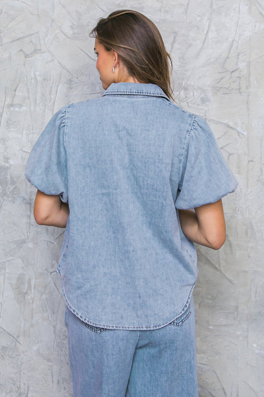 Be My Baby Acid Washed Top