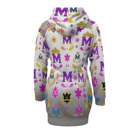 Munsieur Women's Streetwear Sweater Dress with Bold Print