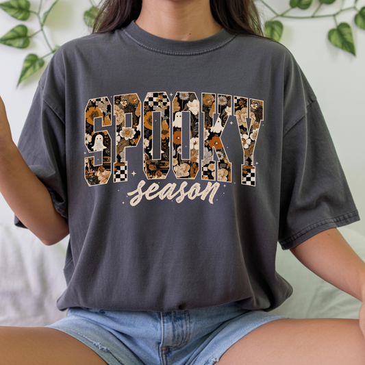 Spooky Season Halloween | Comfort Colors T-shirt | Moody Shirt | Gift for Mamas | Stylish Trendy Apparel