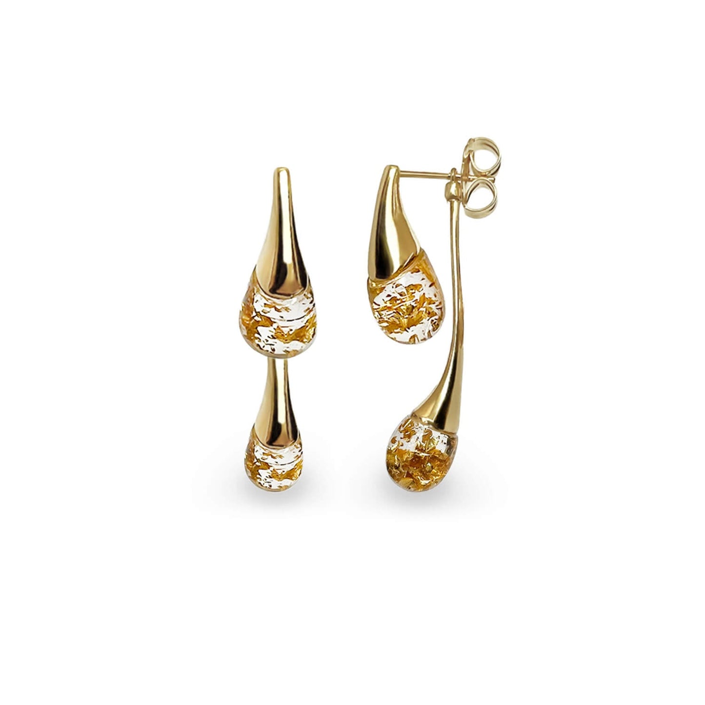 Interchangeable Double Drop Earrings