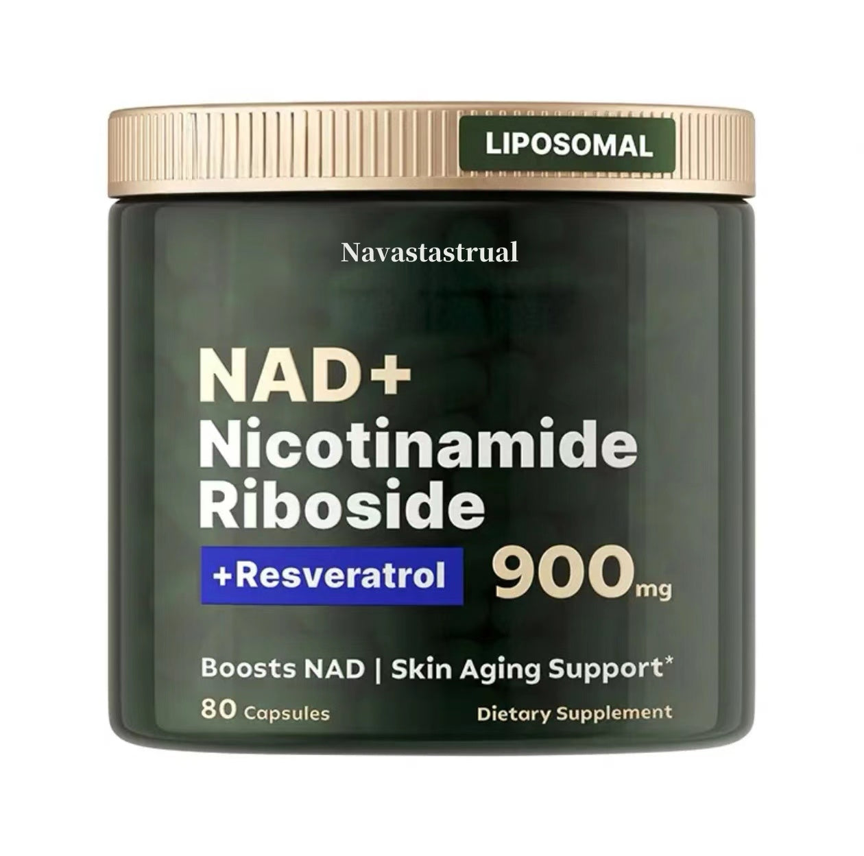 NMN Supplement Alternative - Liposomal NAD w/Resveratrol - High Purity NAD Supplement for Anti-Aging, Energy, Focus