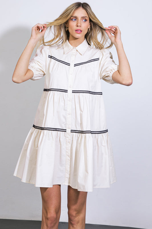A Wow Moment Woven Mini Dress