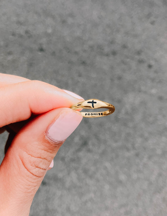 Gold Promise Ring